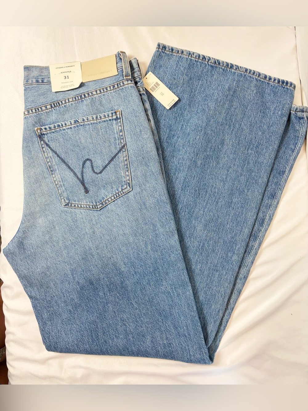 NWT Citizens of Humanity Annina Trouser Jeans 31 Denim Medy Wide Leg